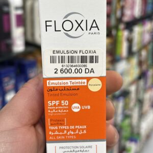 FLOXIA Paris – Émulsion Teintée SPF 50 (Porcelaine)