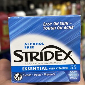Stridex Essential with Vitamins (العلبة الزرقاء)