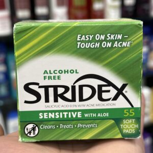 Stridex Sensitive with Aloe (العلبة الخضراء) 🟢
