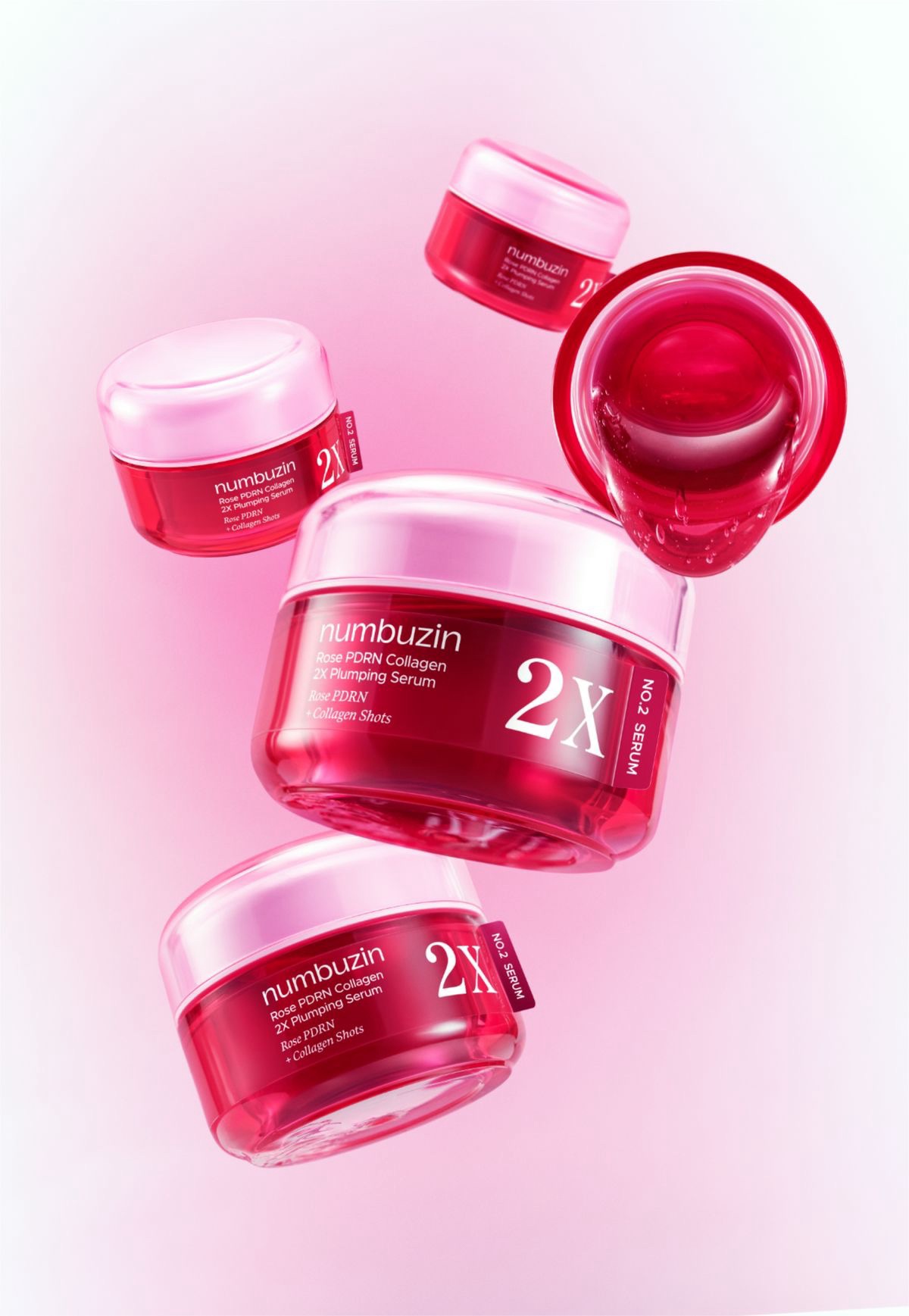 numbuzin 2x rose pdrn collagen plumping serum