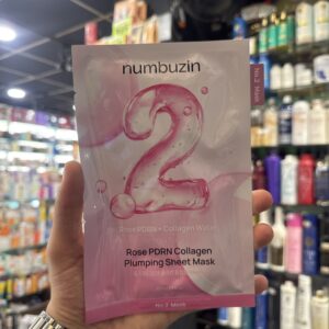 numbuzin rose pdrn collagen plumping sheet mask